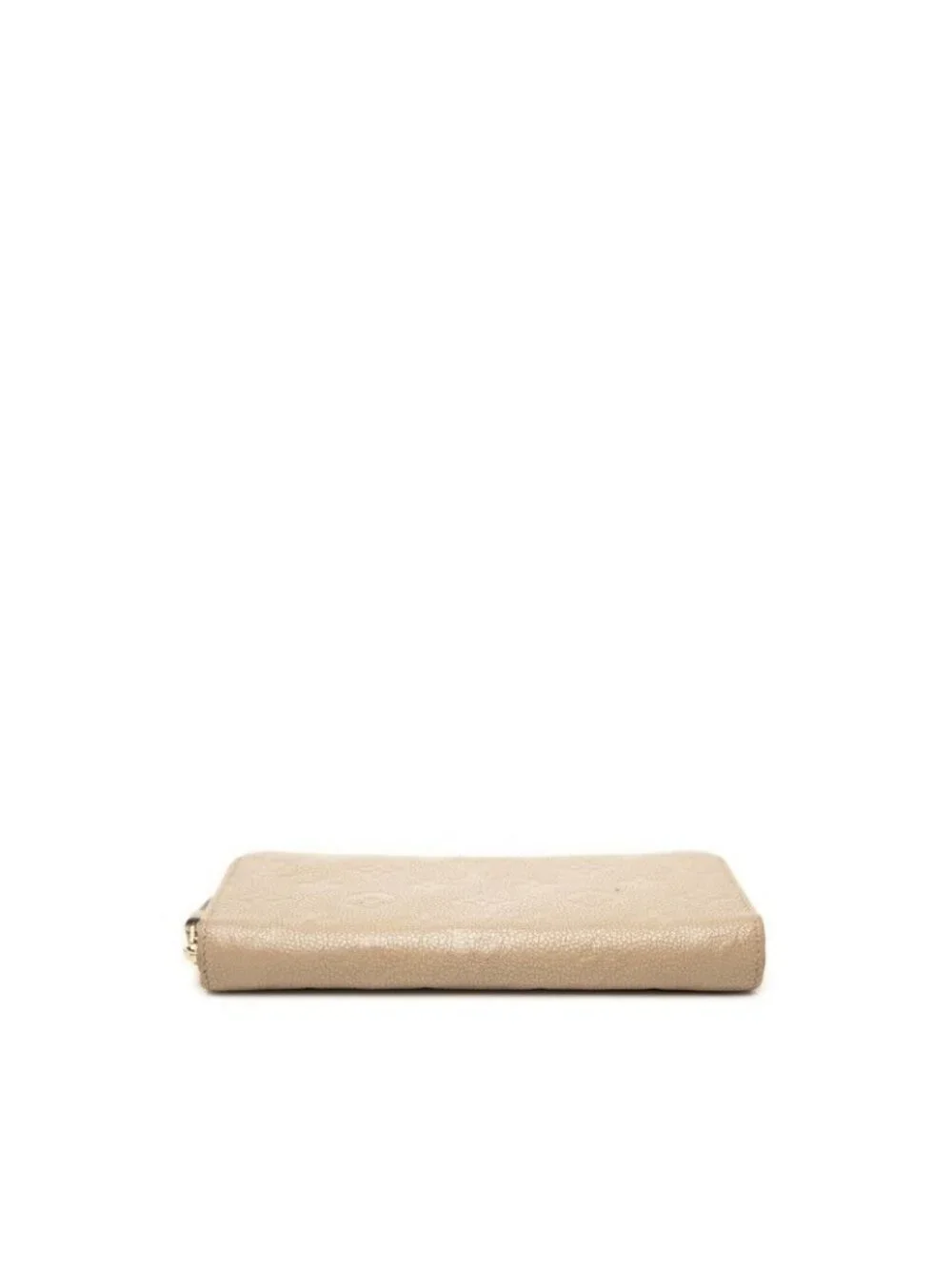 Louis Vuitton Monogram Empreinte Zippy Wallet Zip Around Tourterelle Beige